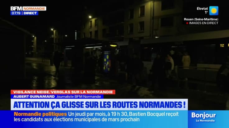 BFM Normandie et vous: verglas, transports... Quelle est la situation à Rouen ce mardi?