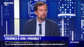Carburant: "Il est plus heureux d'avoir une ristourne qui arrive dès septembre dans la poche des Français", défend Mathieu Lefevre (Renaissance)
