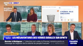 L'image du jour : Les mésaventures des verres Duralex sur BFMTV - 06/09