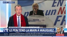 L’édito de Christophe Barbier: Marine Le Pen tend la main à Laurent Wauquiez