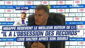 Angers 1-2 PSG : "Kylian a l'obsession des records", loue Galtier après le doublé de Mbappé
