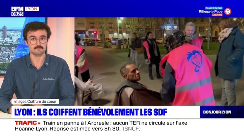 Lyon: ils coiffent bénévolement les sans-abri