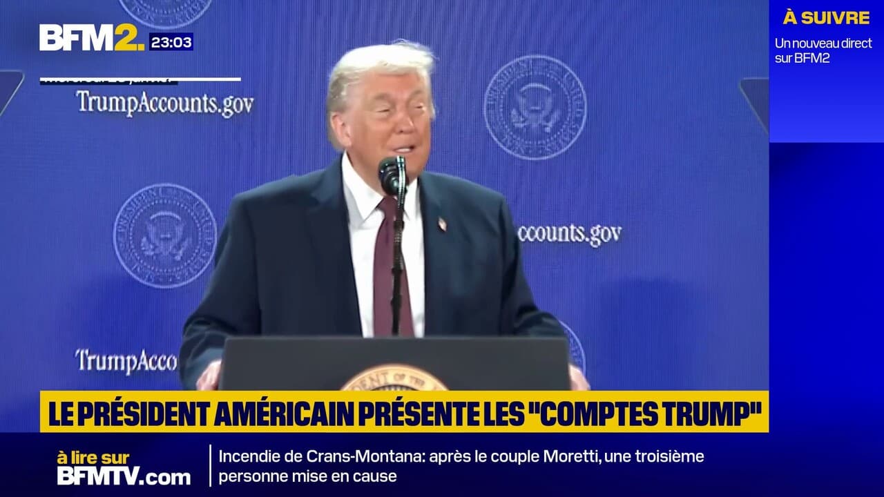 "Réaliser le rêve américain": Le président américain présente les "comptes Trump" Kép