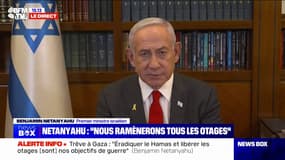 Trêve à Gaza: "Nous œuvrons pour le retour de tous les otages", assure Benjamin Netanyahu