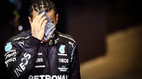 Lewis Hamilton après le GP d'Abu Dhabi 2021.