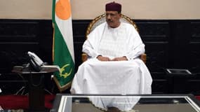 Le président du Niger Mohamed Bazoum, à Niamey le 15 juillet 2022