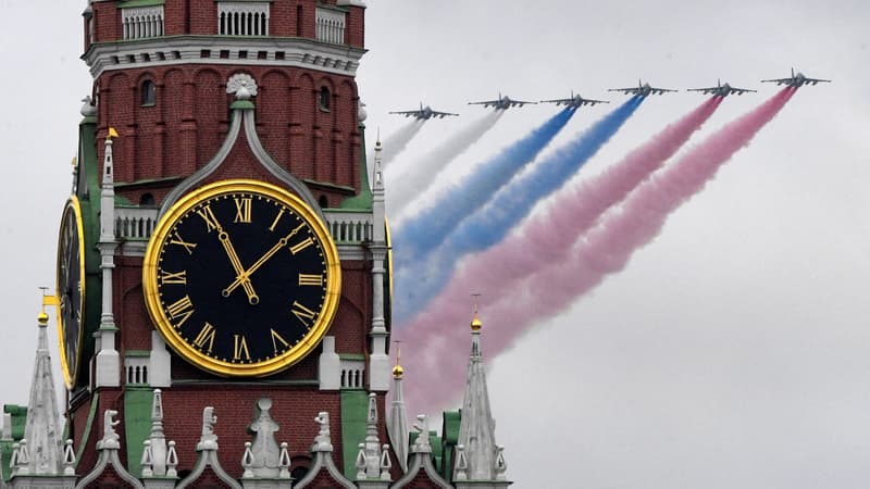 Des avions de l'armée russe le Jour de la Victoire, le 9 mai 2021