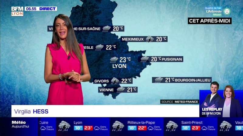 Météo à Lyon: un temps pluvieux et des températures plus fraîches toute la journée