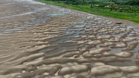 Une vue aérienne des berges du rio Solimões, au Brésil, le 30 septembre 2024. (Photo d'illustration)