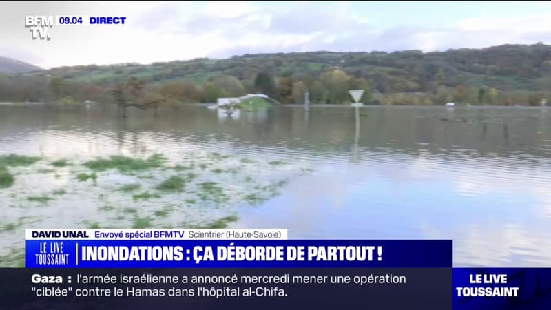 Inondations dans la Haute-Savoie: deux maisons à Scientrier évacuées à cause des crues