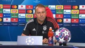 Hans-Dieter Flick, entraîneur du Bayern Munich, en conférence de presse le 22 août 2020