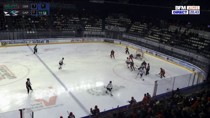 Ligue Magnus: les Rapaces de Gap répondent aux Jokers de Cergy lors du cinquième match