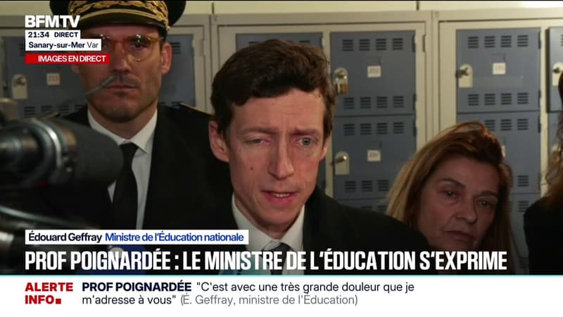 Professeure poignardée à Sanary-sur-Mer: le ministre de l'Éducation national évoque "une très grande douleur"