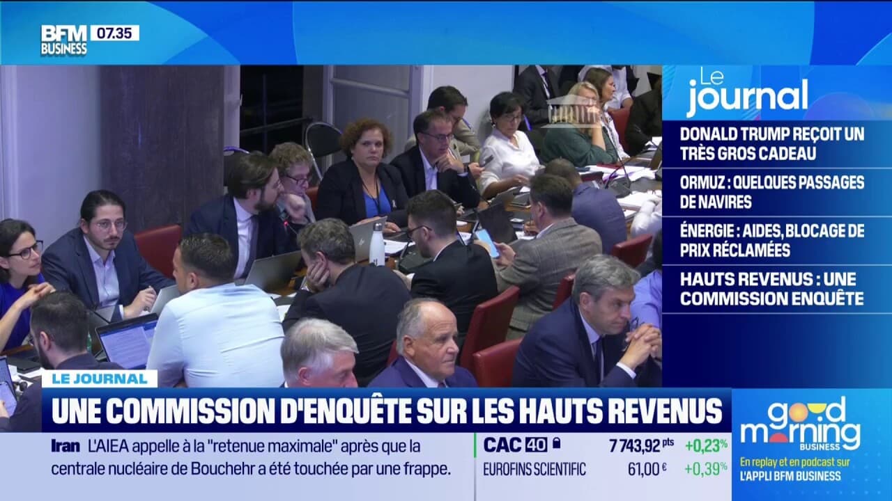 Une commission d'enquête sur les hauts revenus