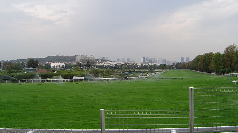 Vue de l'hippodrome de Saint-Cloud