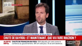 Futur gouvernement: "L'équation politique a changé ce soir [...] il faut s'adresser au Parti socialiste", observe Mathieu Lefevre, député "Ensemble pour la République"