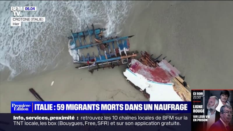 Italie: 59 migrants morts dans un naufrage