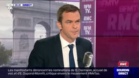 Le ministre de la Santé Olivier Véran était ce vendredi invité de Jean-Jacques Bourdin sur BFMTV et RMC. Il a affirmé que "les Français ne doivent pas oublier les gestes barrières, que le virus circule".