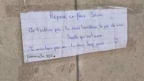 Un message pour Shemseddine, l'adolescent de 15 ans mortellement agressé à Viry-Châtillon (Essonne) le 4 avril 2024.