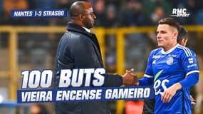Nantes 1-3 Strasbourg: "100 buts c'est extraordinaire" Vieira félicite Gameiro