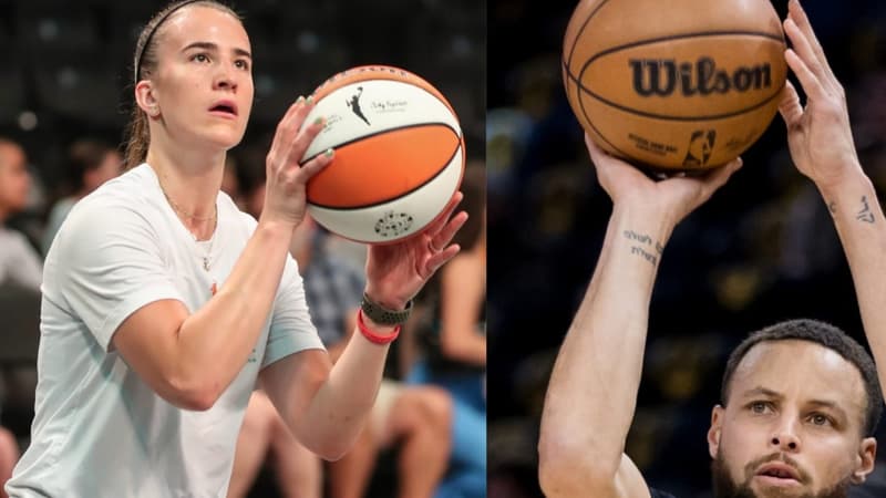 Sabrina Ionescu et Stephen Curry.