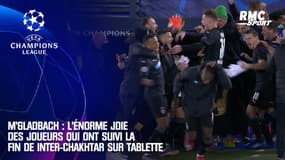 M'Gladbach : L'énorme joie des joueurs qui ont suivi la fin de Inter-Chakhtar sur tablette