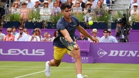 Carlos Alcaraz au Queen's, le 18 juin 2024