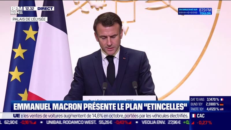 Emmanuel Macron s'exprime sur l'entreprenariat