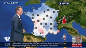 La météo pour ce lundi 17 juillet 2017