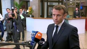Emmanuel Macron à Bruxelles. 