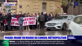 Marseille: manifestation en marge du conseil métropolitain
