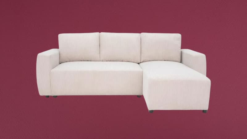Apportez un peu de nouveauté et de confort à votre intérieur avec ce canapé beige convertible