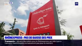 Rhônexpress: pas de baisse des prix prévue pour le moment