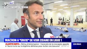 L’appel du pied d’Emmanuel Macron à Zinédine Zidane (Doc. RMC Sport)
