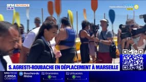 Sabrina Agresti-Roubache est en déplacement à Marseille pour son premier déplacement officiel