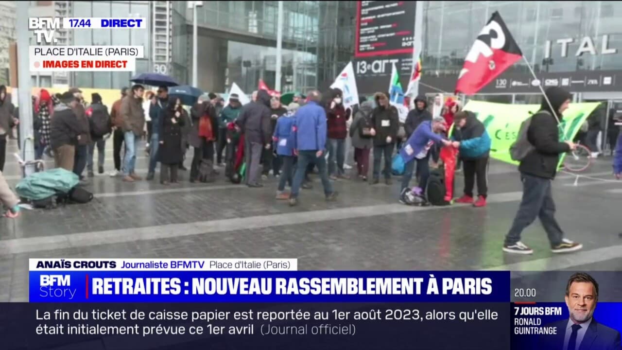 Réforme Des Retraites: Nouveau Rassemblement Place D'Italie, à Paris ...