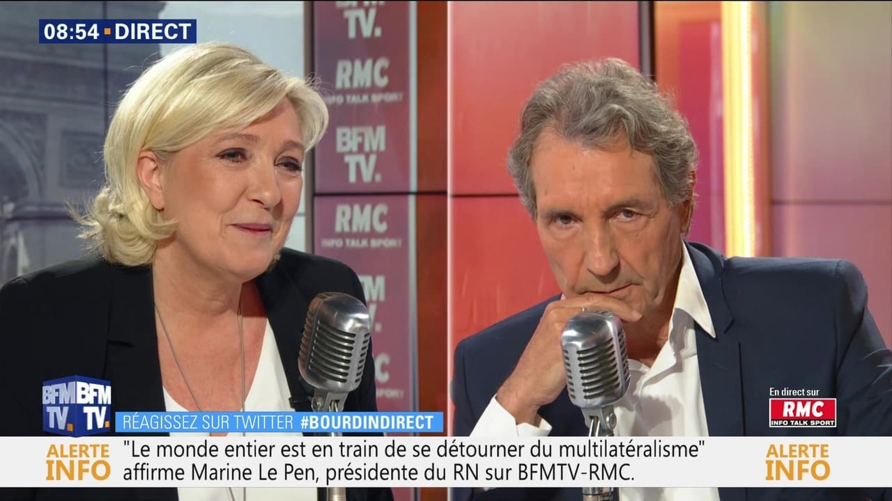Marine Le Pen En Couple Avec Bourdin Photo Marine Le Pen face à Jean-Jacques Bourdin en direct