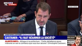 Cet individu n'était connu "pour aucun signe de radicalisation" affirme Christophe Castaner au Sénat, qui reconnaît des "failles" et non des "fautes"