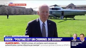 Vladimir Poutine criminel de guerre ? Pour Joe Biden, les images de Boutcha "justifient" ses propos