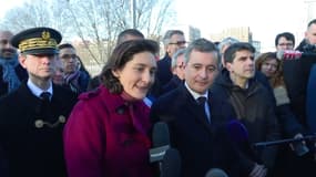 Amélie Oudéa-Castera en compagnie de Gérald Darmanin, le 15 janvier 2024