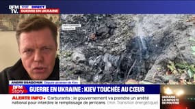 Après les bombardements à Kiev, le député Andrii Osadchuck dénonce un "crime de guerre de plus"