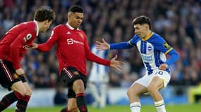Casemiro et Julio Enciso - Brighton-Manchester United - Premier League