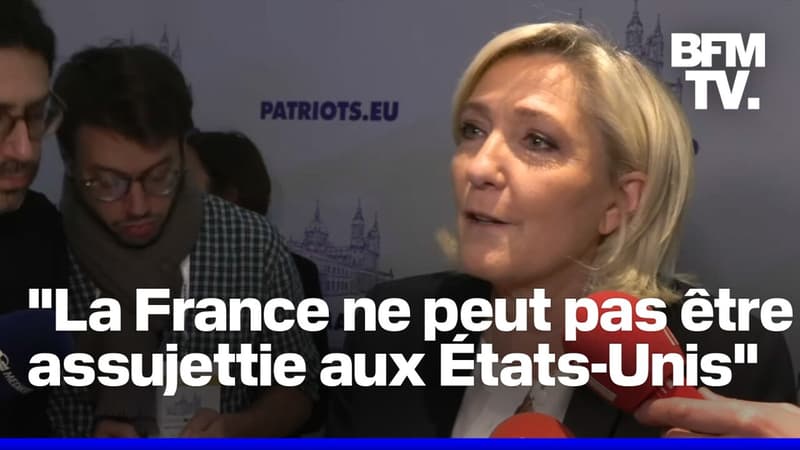 Marine Le Pen s'exprime depuis Madrid où les figures de l'extrême droite européenne se réunissent