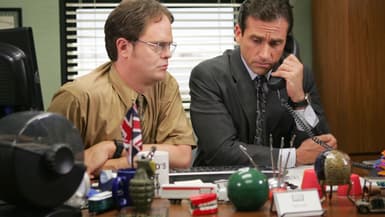 Rainn Wilson et Steve Carell dans "The Office"