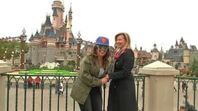 Valérie Trierweiler avec le Secours populaire à Disneyland