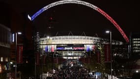 Le stade de Wembley s'est paré de bleu, blanc, rouge.