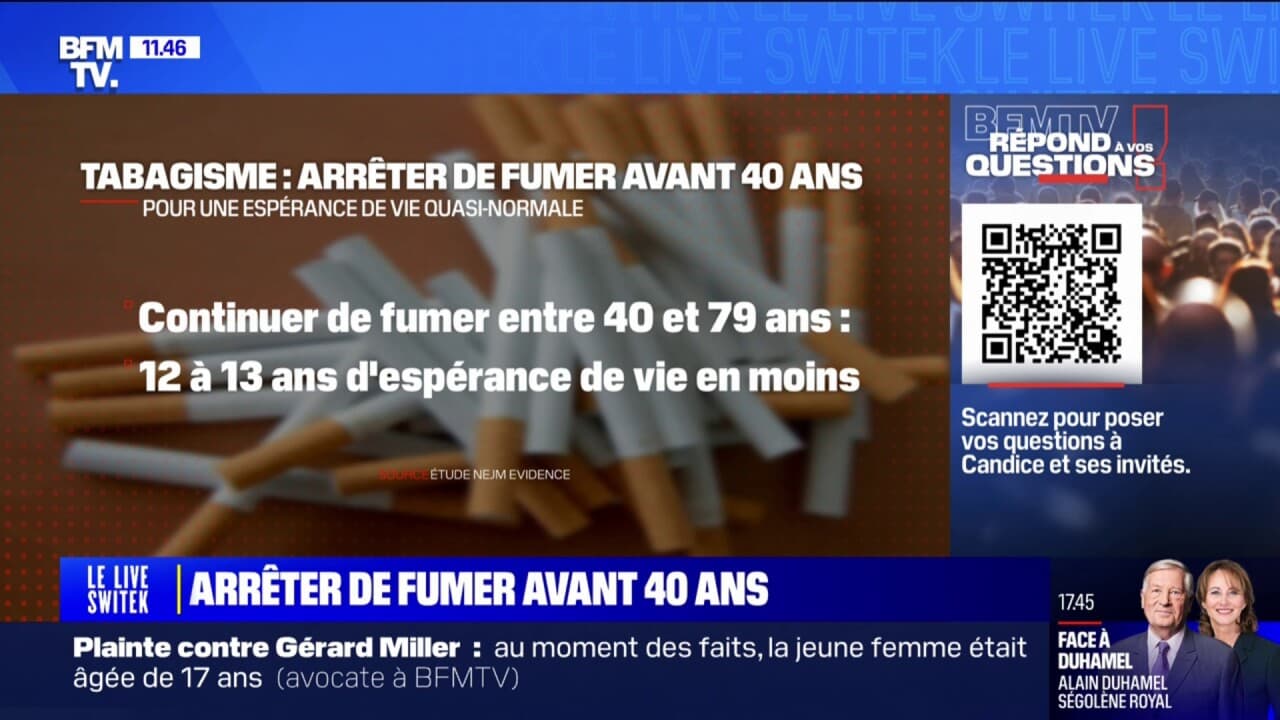 Est-il vrai qu'arrêter de fumer avant 40 ans limite les dégâts du tabac ...