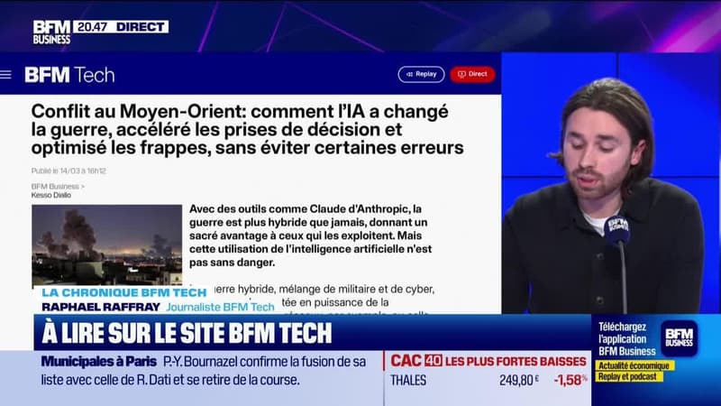 À lire sur le site Tech&Co : Conflit au Moyen-Orient, comment l’IA a changé la guerre, accéléré la prise de décision et optimisé les frappes, sans éviter certaines erreurs, par Raphaël Raffray - 16/03