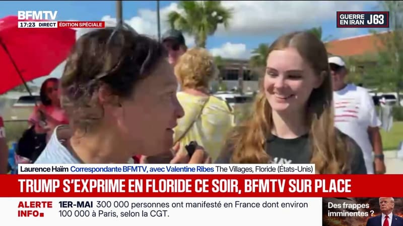 "Je suis jeune, c'est une grande occasion de le voir": Donald Trump s'exprime en Floride ce soir, BFMTV est sur place
