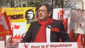 Jean-Luc Mélenchon à la manifestation anti-austérité